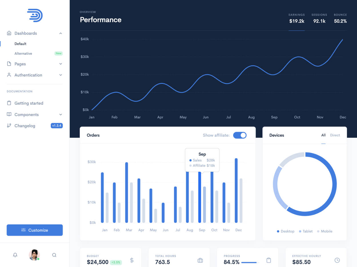 BI Dashboard Illustration